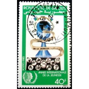Imagem do selo postal de Djibouti 1985 Youth Symbol 40 MCC