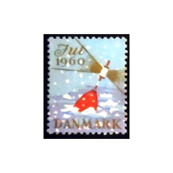 Imagem do selo postal da Dinamarca (Cinderela) de 1960 Christmas 5