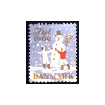 Imagem do selo postal da Dinamarca (Cinderela) de 1960 Christmas 8