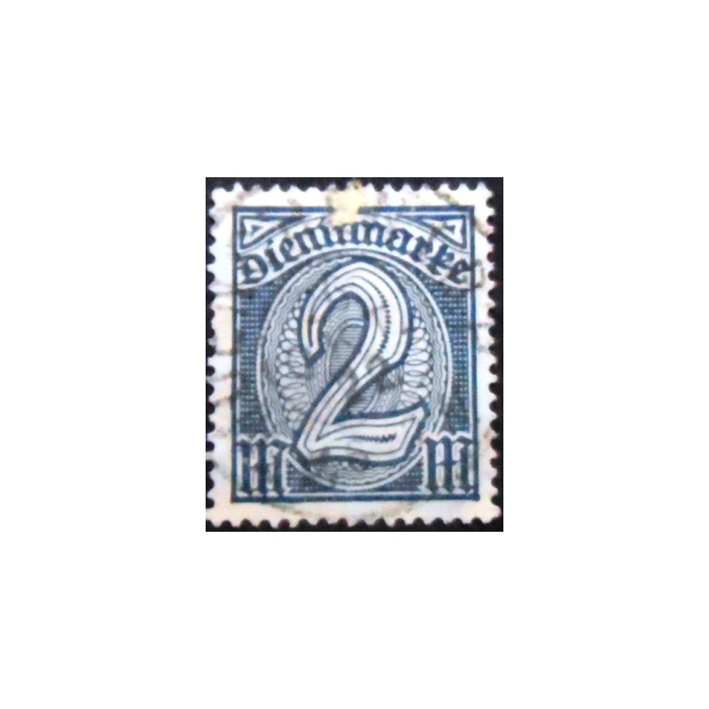 Imagem do selo postal da Alemanha Reich de 1922 Official Stamp 2