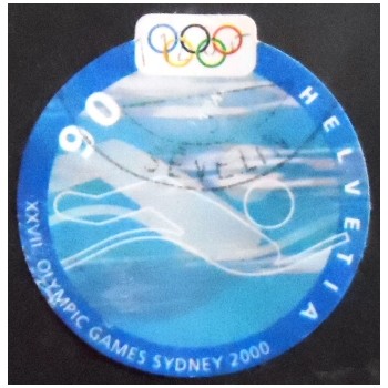 Imagem do selo postal da Suiça de 2000 Swimming