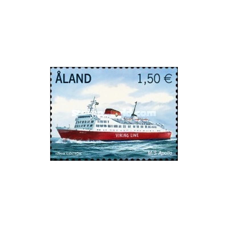 Imagem do selo postal de Aland de 2011 Passenger Ferries