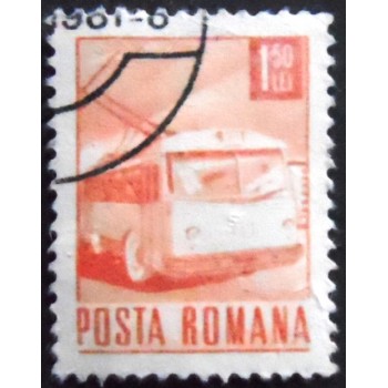 Imagem do Selo postal da Romênia 71 Trolleybus