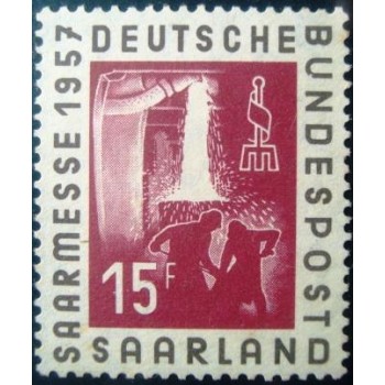Imagem do selo postal da Alemanha Saarland Iron foundry