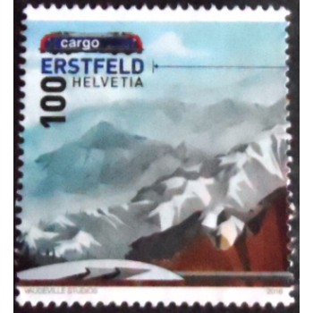 Imagem do selo postal da Suiça de 2016 Erstfeld U