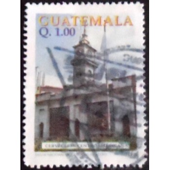 Imagem do selo postal da Guatemala de 1997 Central American Services Building