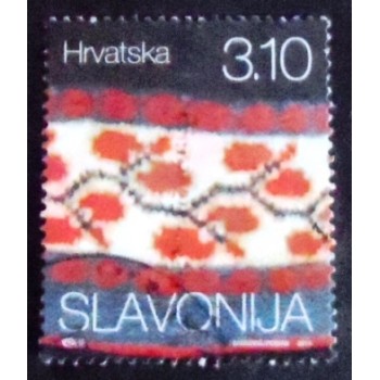 Imaem do selo postal da Croácia de 2014 Slavonija
