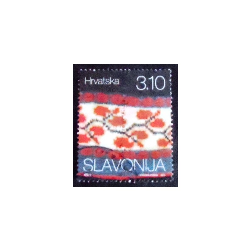 Imaem do selo postal da Croácia de 2014 Slavonija