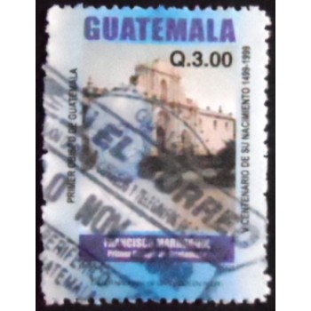 Imagem similar à do selo postal da Guatemala de 2001 Francisco Marroquin