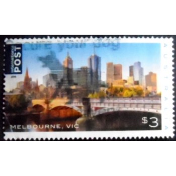 Imagem do selo postal da Austrália de 2018 Beautiful Cities