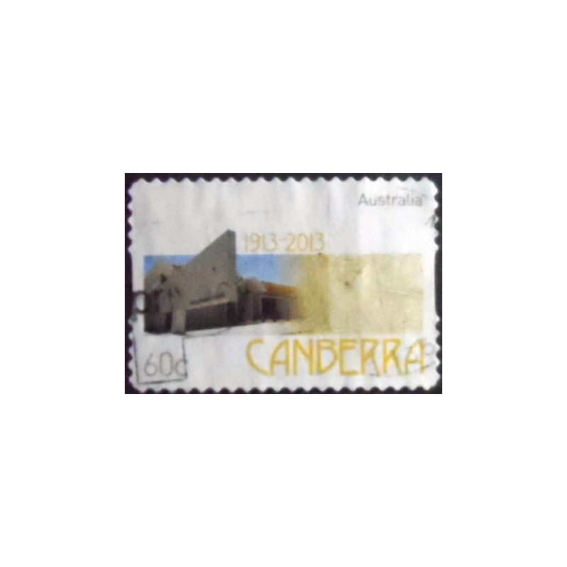 Imagem do selo postal da Austrália de 2013 Canberra