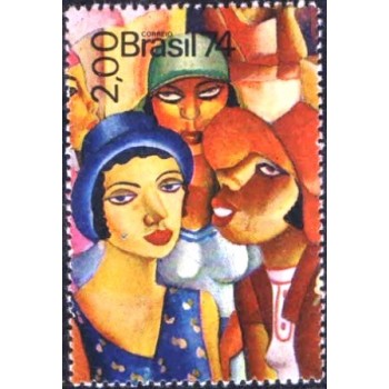 Imagem similar à do selo postal do Brasil de 1974 5ª LUBRAPEX