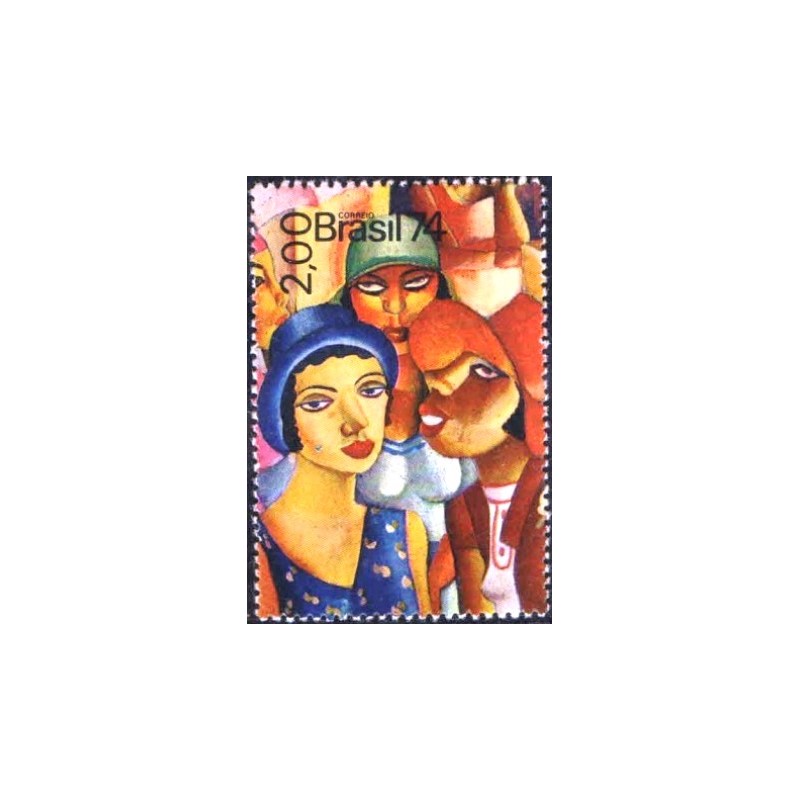 Imagem similar à do selo postal do Brasil de 1974 5ª LUBRAPEX