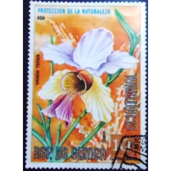 Imagem do selo postal da Guiné Equatorial de 1974 Vanda teres