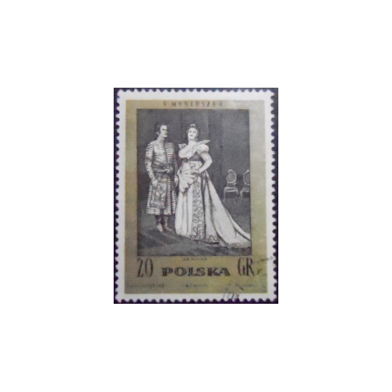 Imagem do selo postal da Polônia de 1972 The Countess U