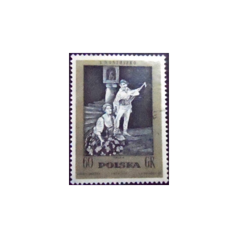 Imagem do selo postal da Polônia de 1972 Halka