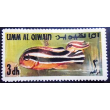 Imagem do selo postal de Umm Al Qiwain Striped Sweetlips