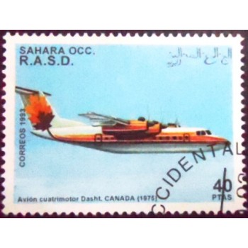 Imagem do selo postal Cinderela do Saara Ocidental de 1993 Dasht