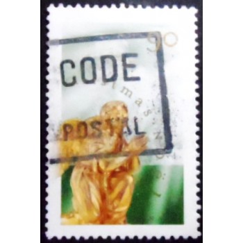 Imagem do selo postal do Canadá de 1998 Praying Angel