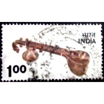 Selo postal da Índia de 1976Veena