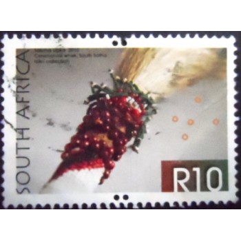 Imagem do selo postal da África do Sul de 2010 Ceremonial whisk