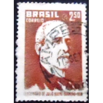 Imagem do selo postal do Brasil de 1958 Júlio Bueno Brandão U A