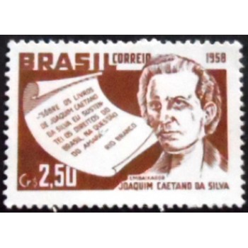 Imagem do selo postal do Brasil de 1958 Joaquim Caetano da Silva N