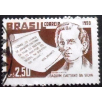 Selo postal do Brasil de 1958 Joaquim Caetano da Silva NCC