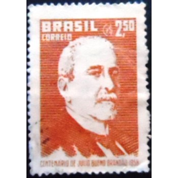 Imagem similar à do selo postal do Brasil de 1958 Júlio Bueno Brandão U