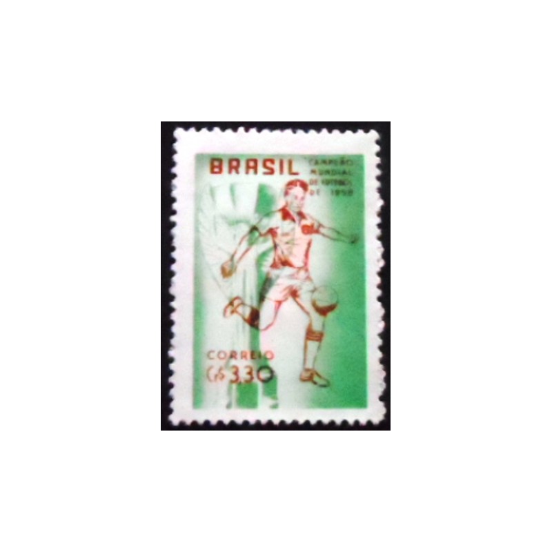 Imagem do selo postal do Brasil de 1959 Copa do Mundo da FIFA 1958