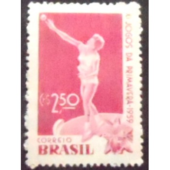 Imagem do selo postal do Brasil de 1959 Jogos da Primavera N