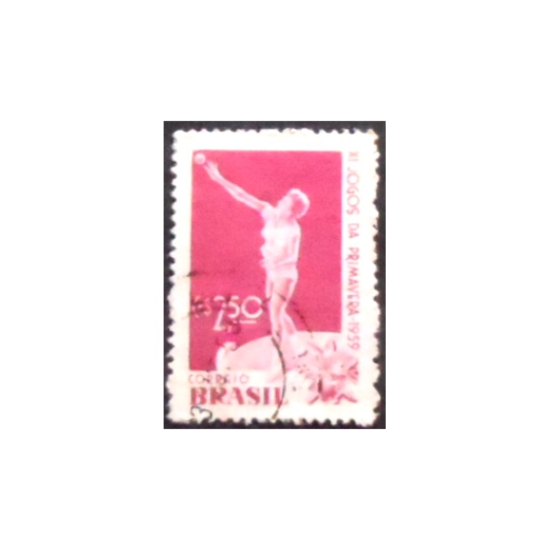 Imagem similar à do selo postal do Brasil de 1959 Jogos da Primavera U