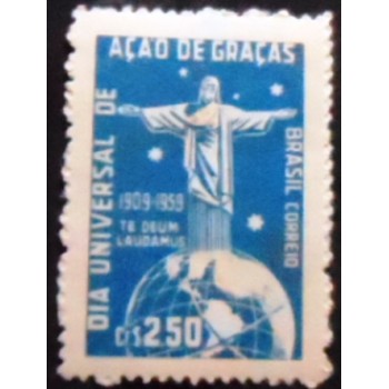 Imagem do selo postal do Brasil de 1959 Ação de Graças M