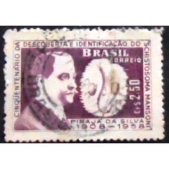 Imagem similar à do selo postal do Brasil de 1959Pirajá da Silva U
