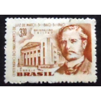 Imagem do selo postal do Brasil de 1960 Luiz de Matos M