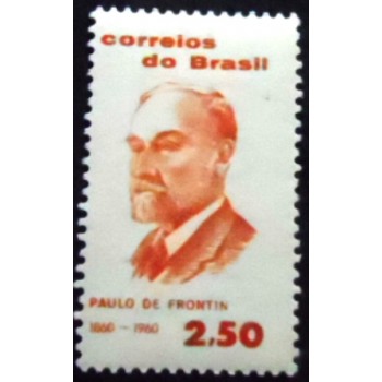 Imagem do selo postal do Brasil de 1960 Paulo de Frontin M