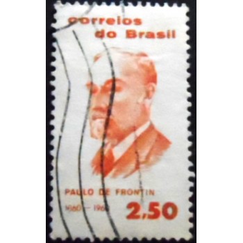 Imagem similar à do selo postal do Brasil de 1960 Paulo de Frontin U