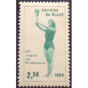 Imagem do selo postal do Brasil de 1960 Jogos da Primavera M