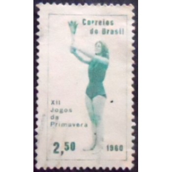 Imagem similar à do selo postal do Brasil de 1960 Jogos da Primavera U