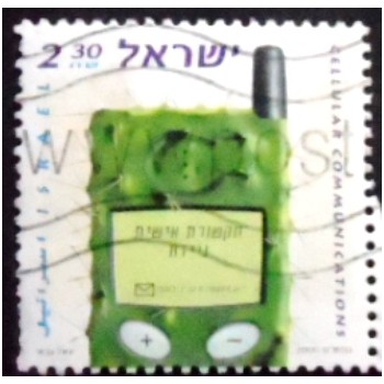 Imagem do selo postal de Israel de 2000 International Communication Day