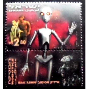 Imagem do selo postal de Israel de 2000 I Robot