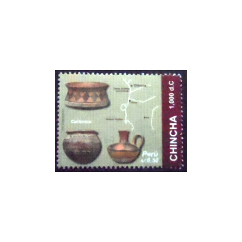 Imagem do selo postal do Peru de 2010 Chincha