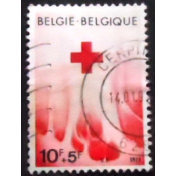 Imagem do selo  postal da Bélgica de 1971 Belgian Red Cross