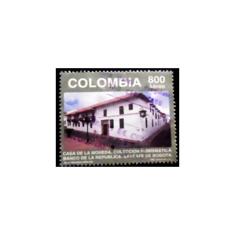 Selo postal da Colômbia de 1997 National Mint and Numismatic Museum