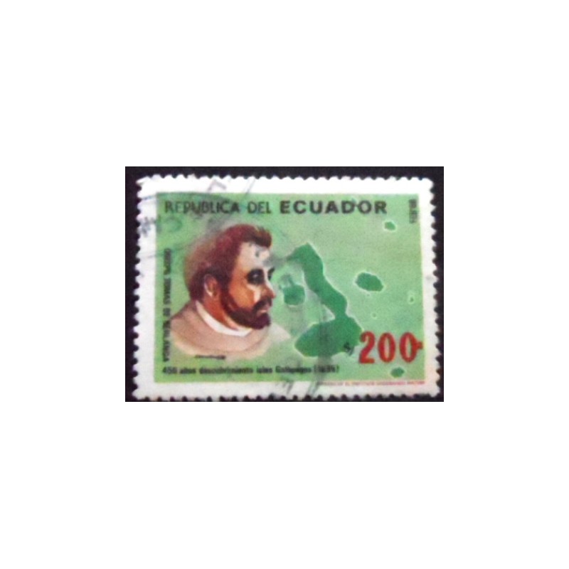 Imagem do selo postal do Equador de 1986 Bishop Tomas de Berlanga