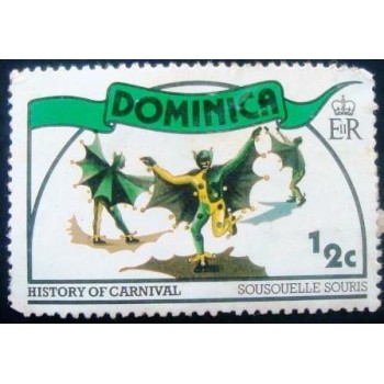 Imagem do selo postal de Dominica de 1978 Masqueraders U