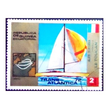 Imagem do selo postal da Guiné Equatorial de 1973 Le Toucan