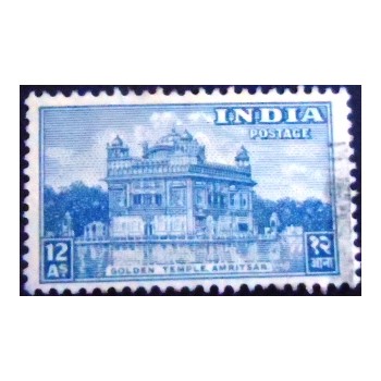 Imagem do selo postal da Índia de 1949 Golden Temple U