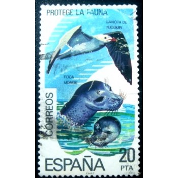 Imagem do selo postal da Espanha de 1978 Protege La Fauna