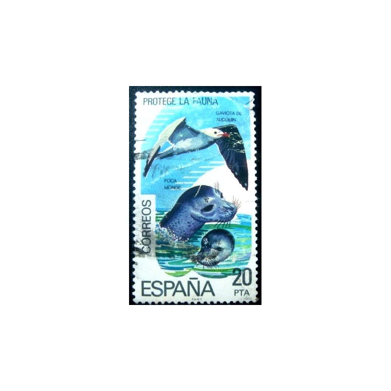 Imagem do selo postal da Espanha de 1978 Protege La Fauna